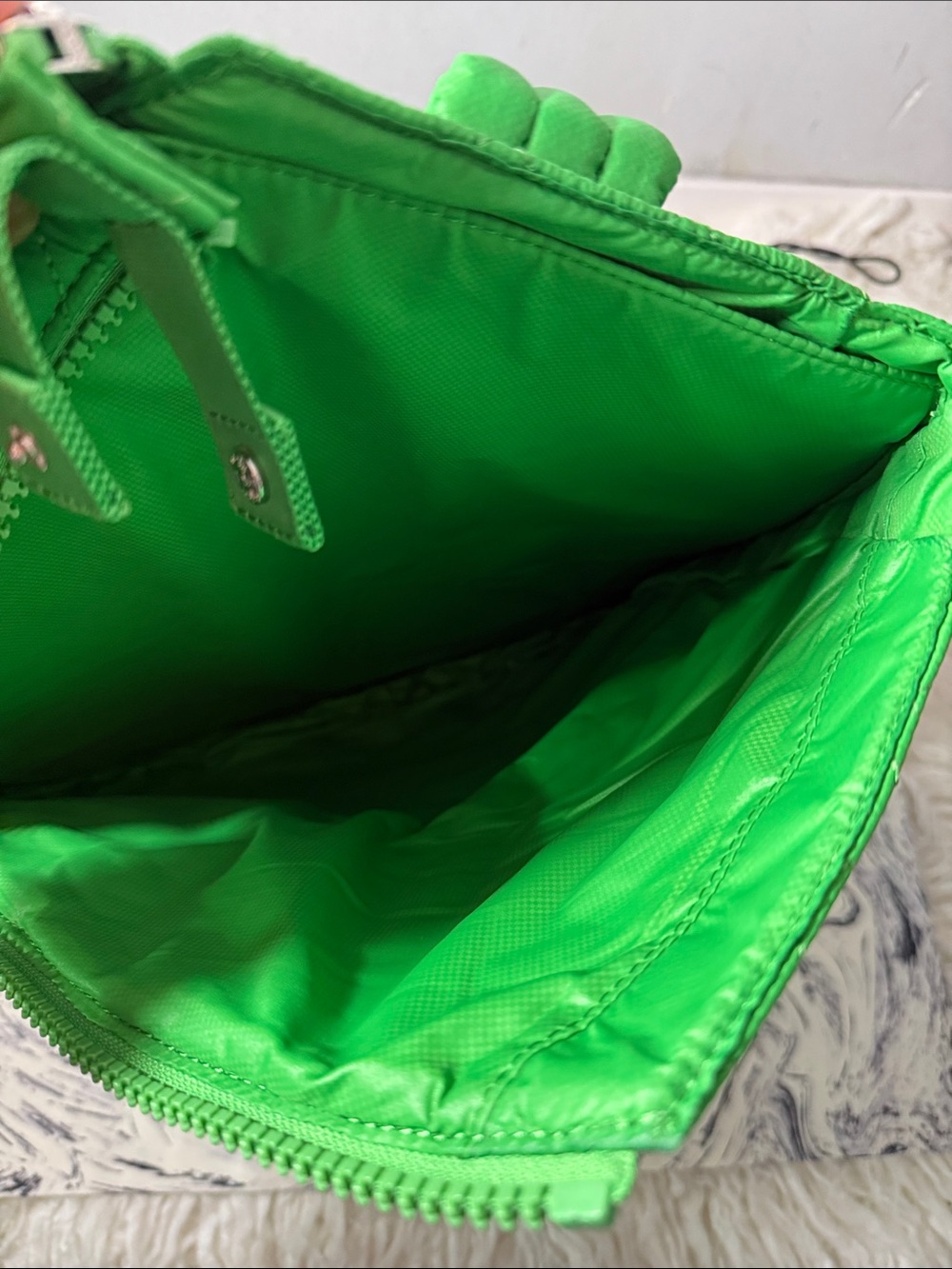 MZWallace Metro Racket Quilted Green Tennis Racket Backpack - Picture 9 of 9